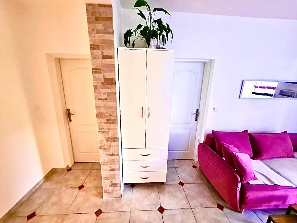 Uma área de estar em Dream apartment Herceg Novi