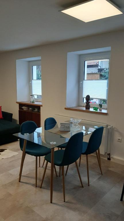 Posezení v ubytování Moderne Altstadt-Ferienwohnung