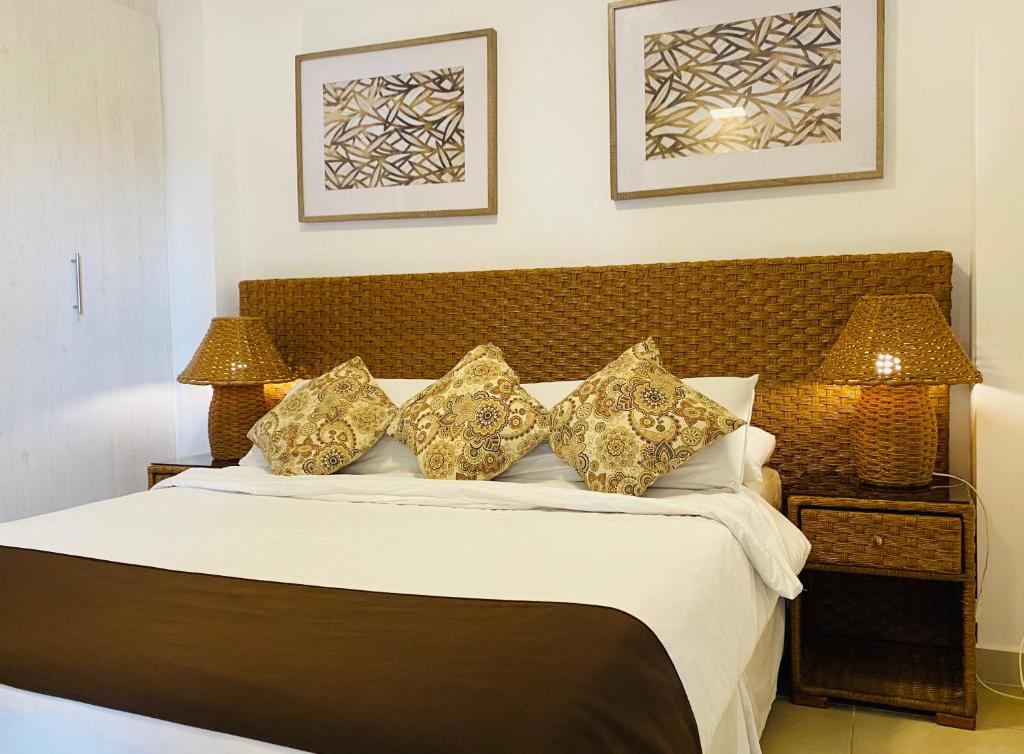 Postel nebo postele na pokoji v ubytování Hotel Vistalmar