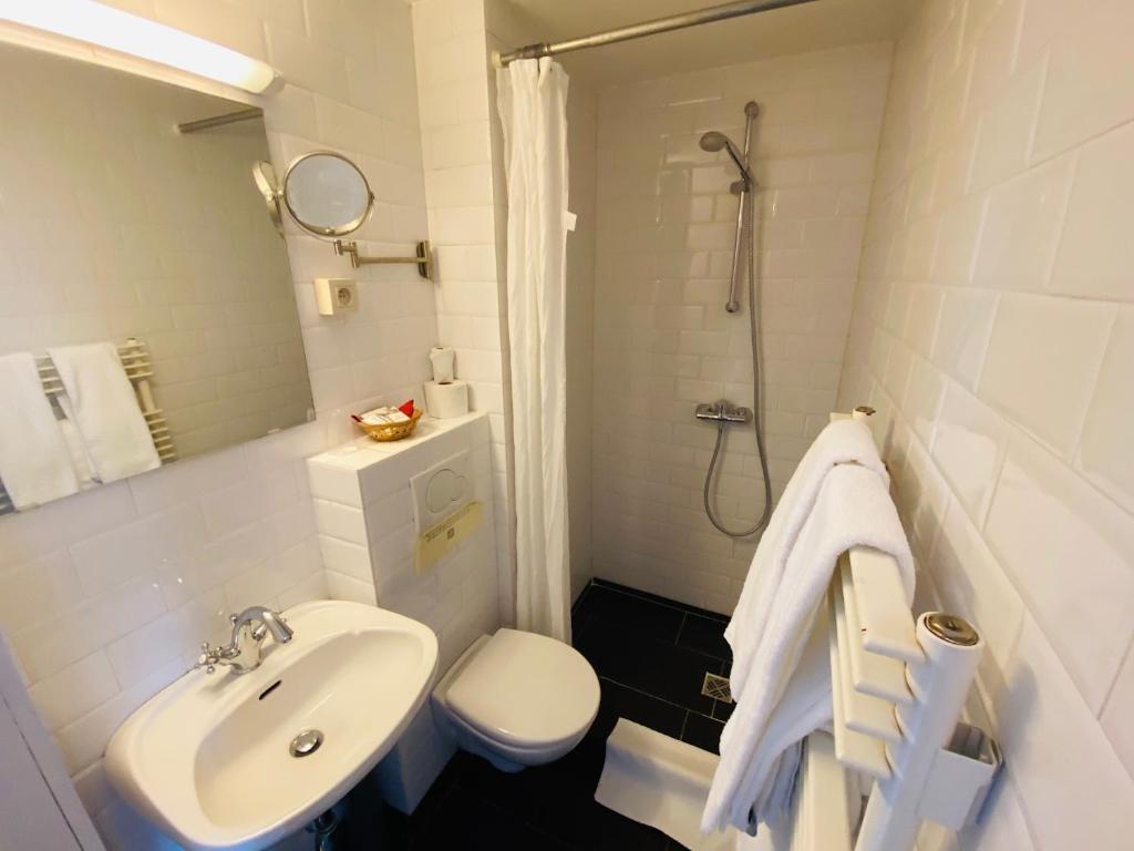 Koupelna v ubytování Hotel Patritius