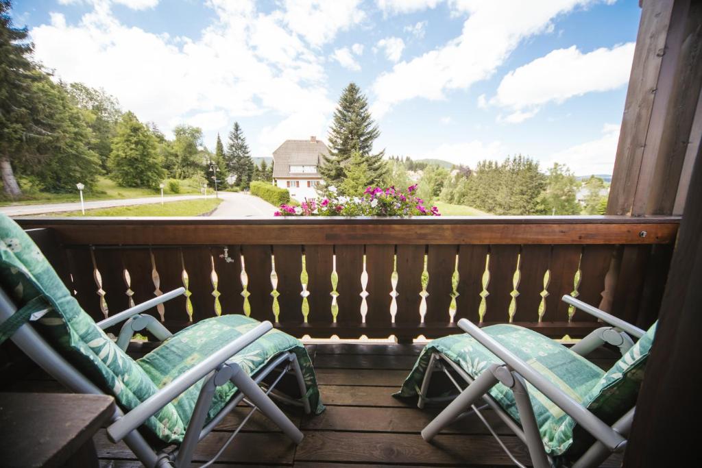 A balcony or terrace at Hotel Waldeck