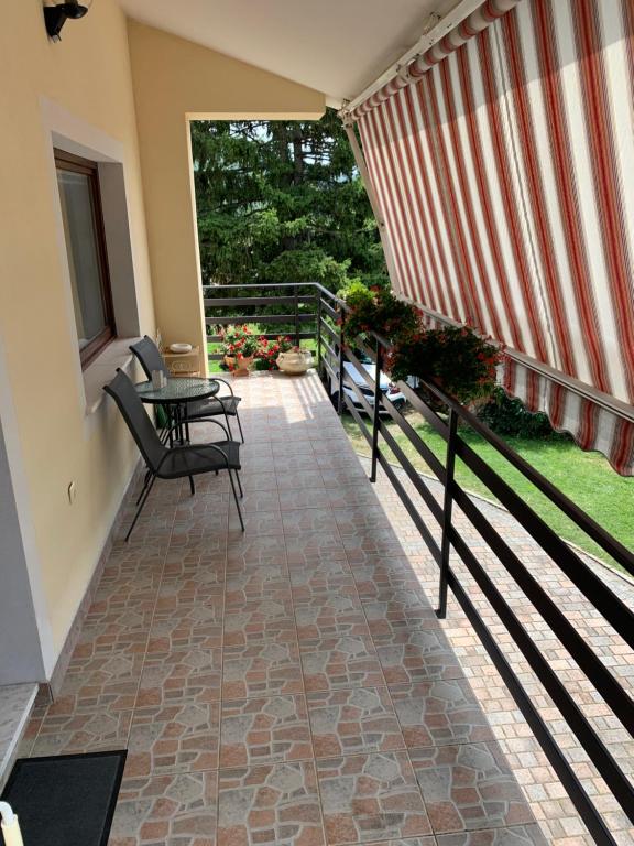 Balkón nebo terasa v ubytování Apartmaji Klabjan - Kaki