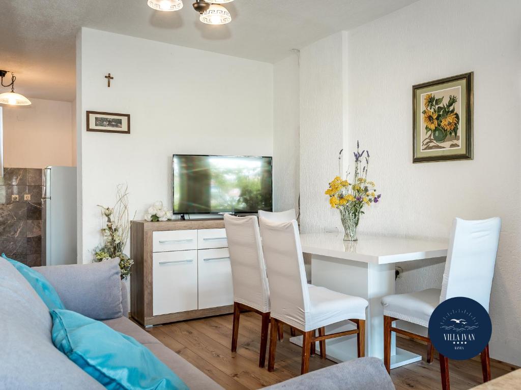 TV a/nebo společenská místnost v ubytování Villa Ivan