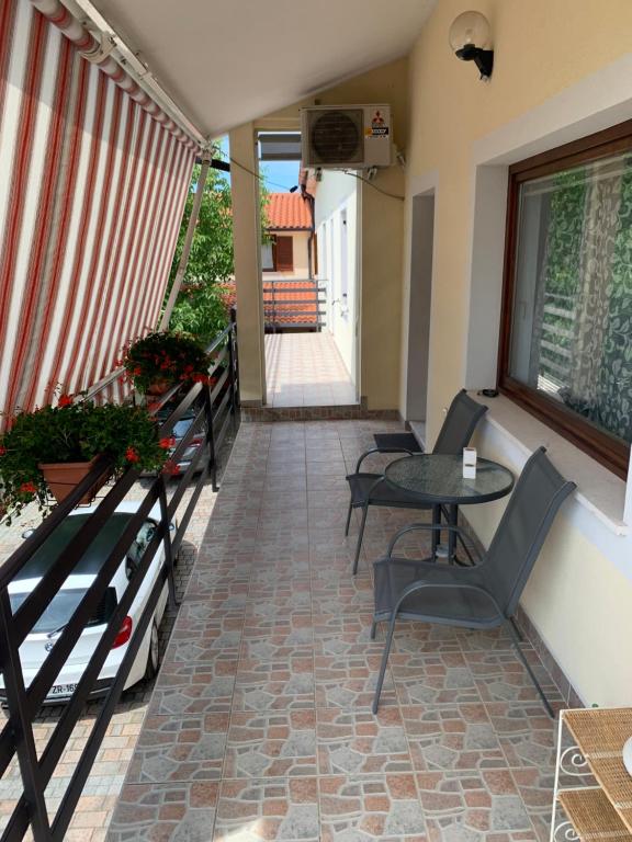 Balkón nebo terasa v ubytování Apartmaji Klabjan - Kaki