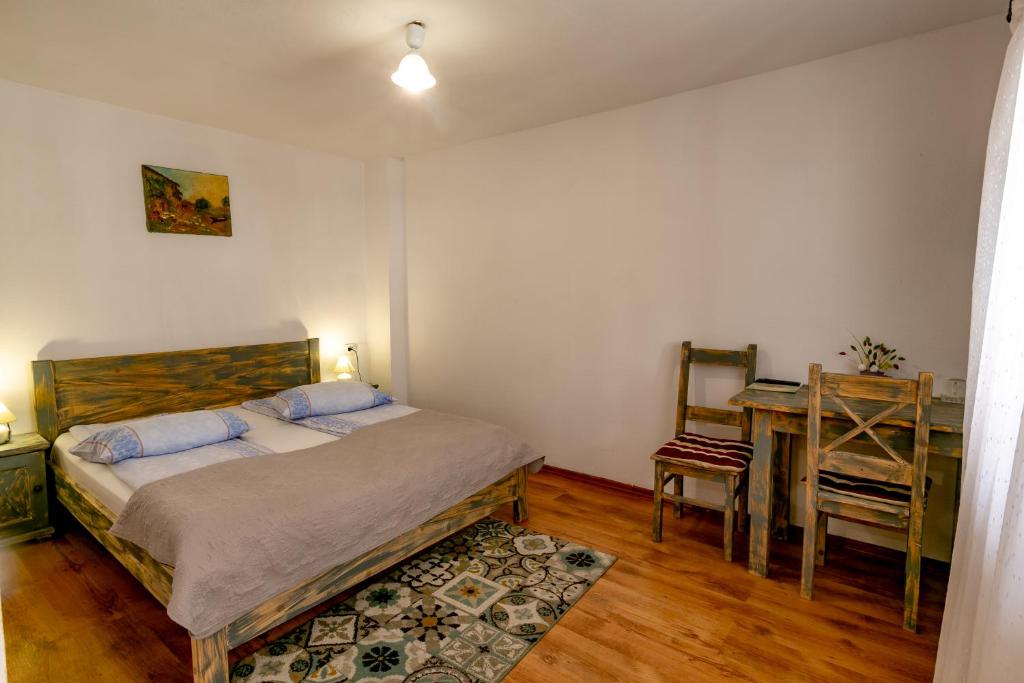 Postel nebo postele na pokoji v ubytování Casa Adalmo