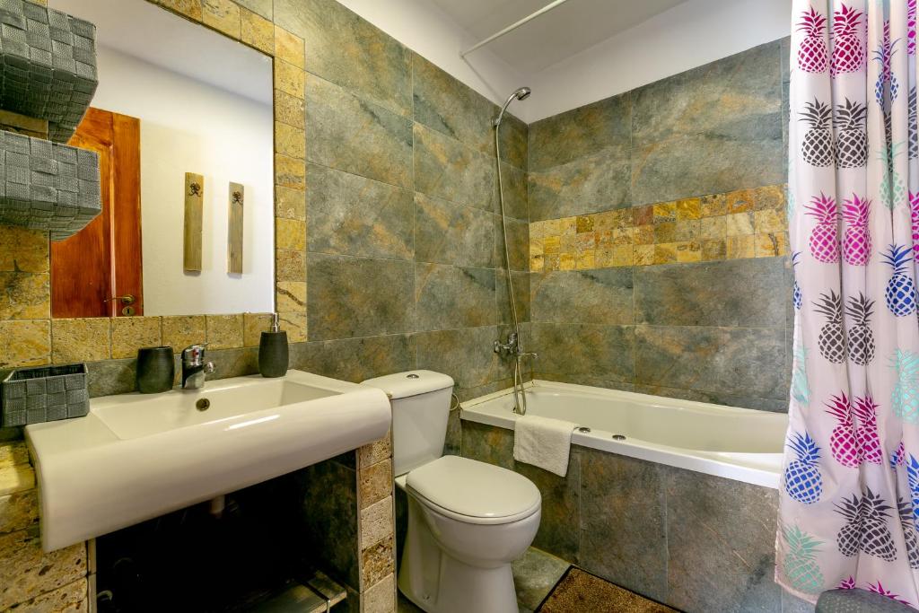 Koupelna v ubytování Casa Adalmo