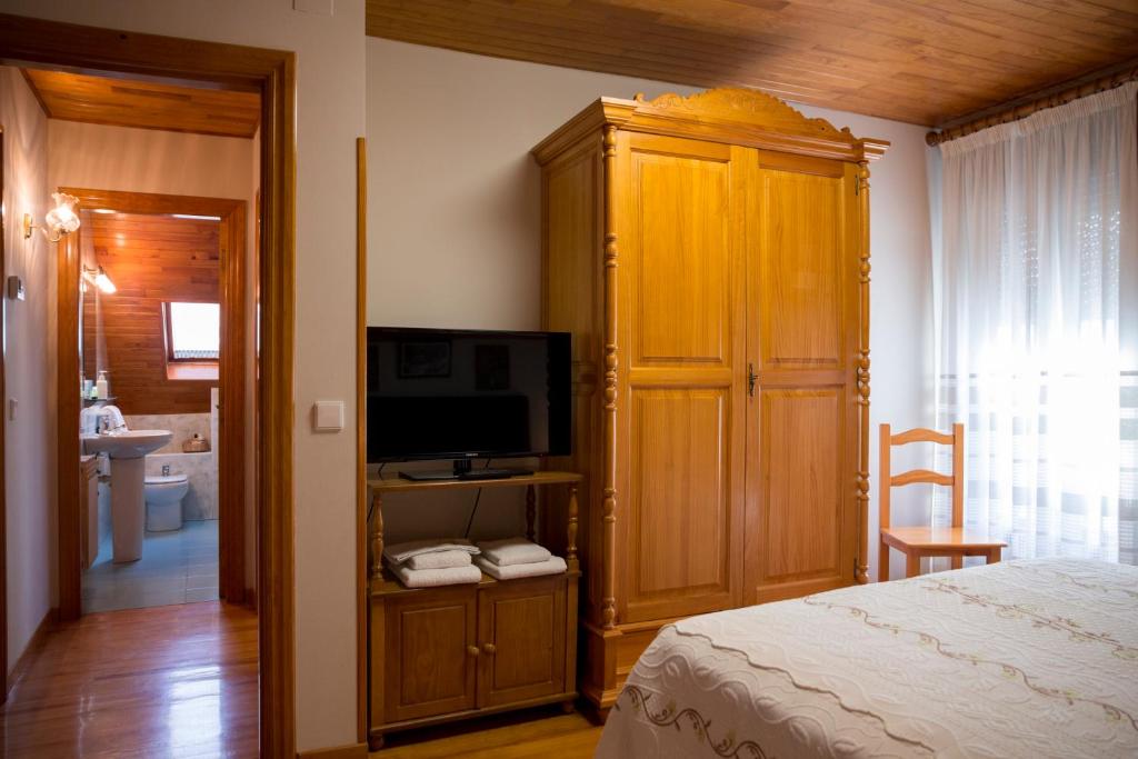 Postel nebo postele na pokoji v ubytování Casa rural Lucuj