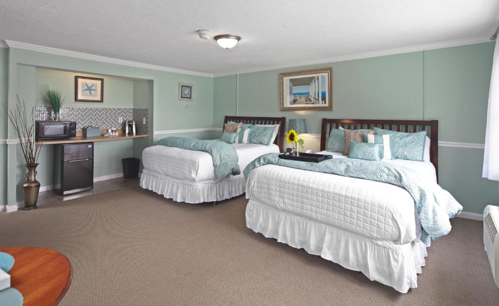 Nantasket Beach Hotel - Queen Room Met Twee Queensize Bedden Met Gedeeltelijk Uitzicht Op De Oceaan