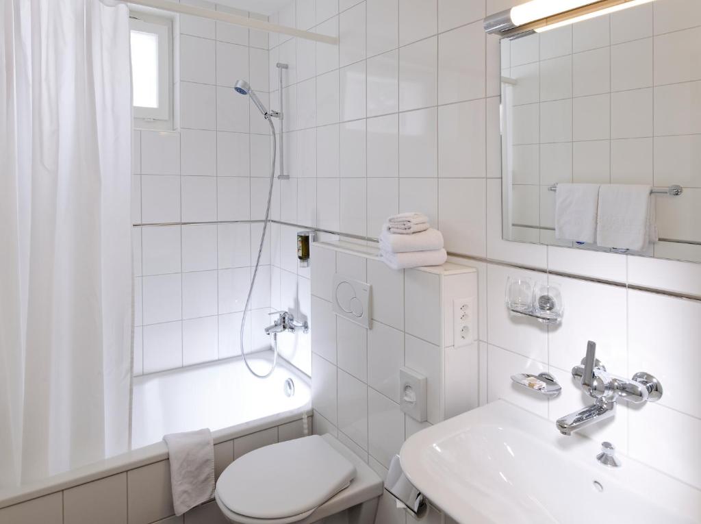Koupelna v ubytování Hotel Beausite