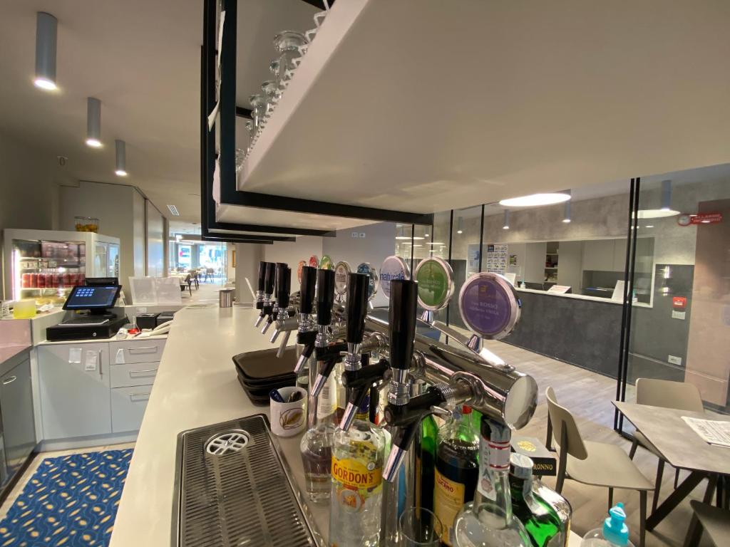 Kuchyň nebo kuchyňský kout v ubytování Lake Hotel Benaco