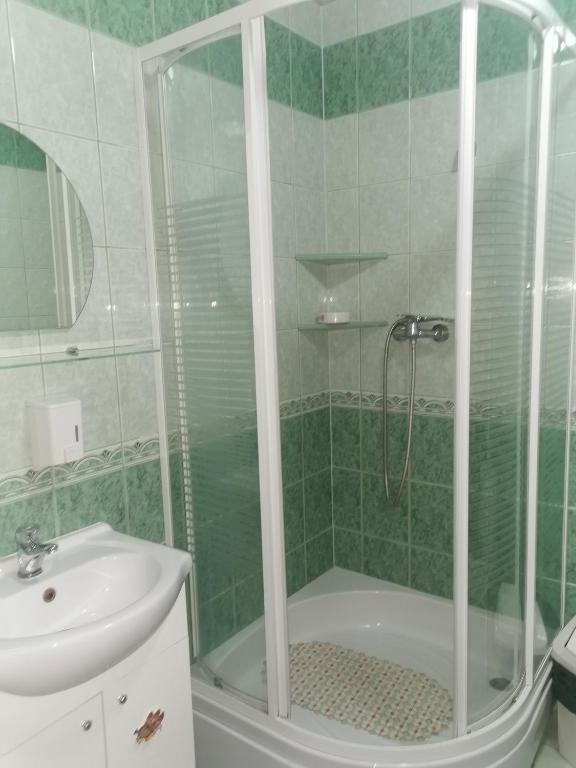 Kúpeľňa v ubytovaní Czerwonki Apartament