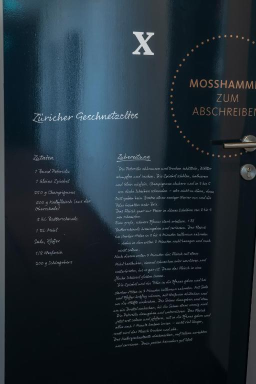 Certifikát, hodnocení, plakát nebo jiný dokument vystavený v ubytování Gästehaus Moßhammer
