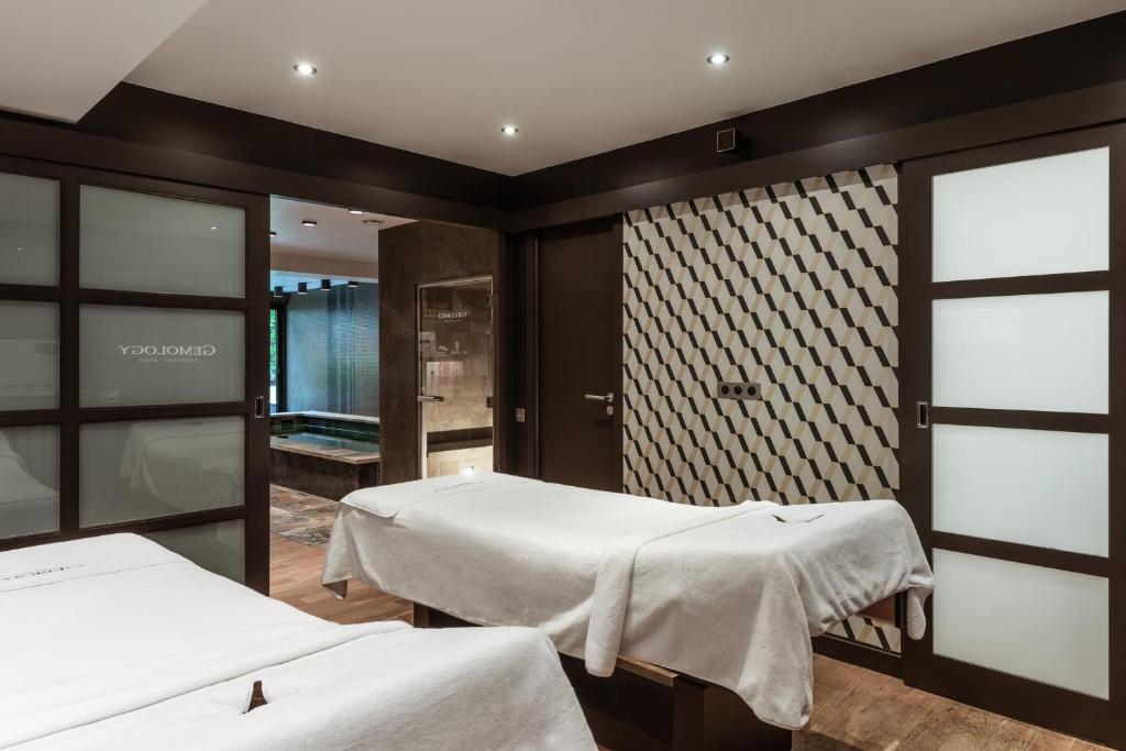 Lázně a/nebo wellness v ubytování Hôtel De L'octroi