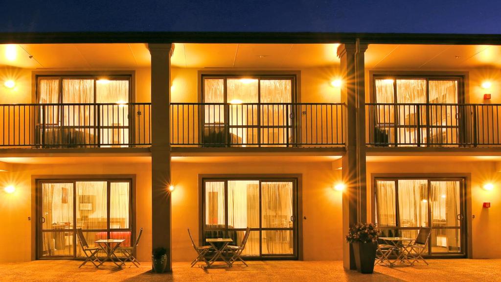 Balkón nebo terasa v ubytování Oamaru Motor Lodge