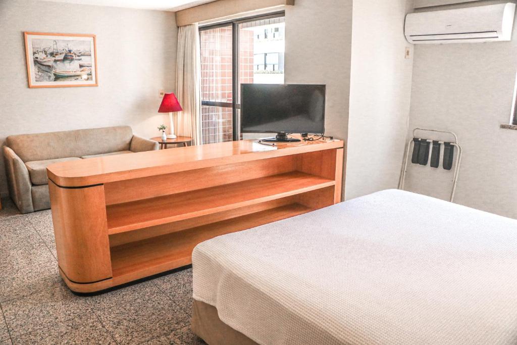  Flat na Beira Mar Vista Lateral Mar