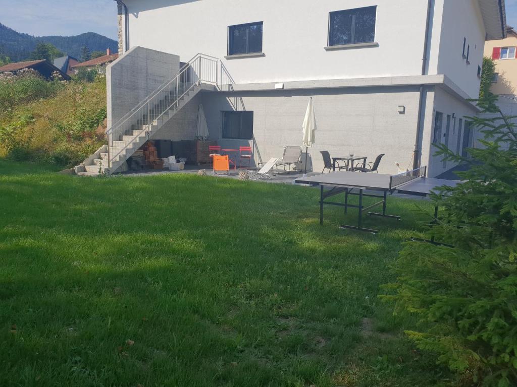 Zahrada ubytování L'appartement