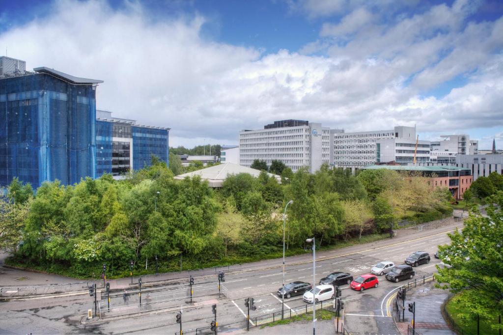 Nespecifikovaný výhled na destinaci Glasgow nebo výhled na město při pohledu z hotelu