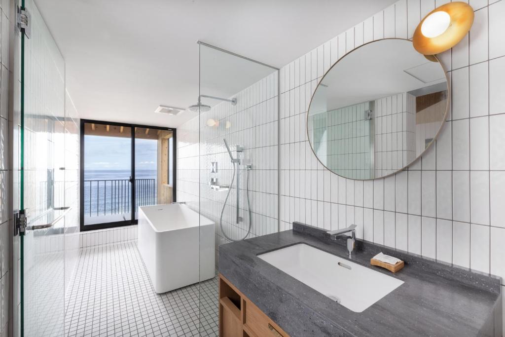 Koupelna v ubytování KAMOME SLOW HOTEL
