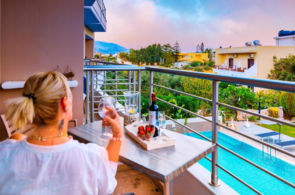 Balkón alebo terasa v ubytovaní Relax Hotel