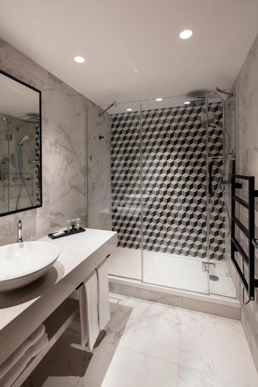 Koupelna v ubytování Thalazur Saint Jean de Luz - Hôtel & Spa