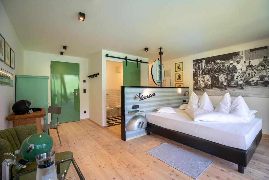 Al Plan, A mountain moving hotel - Chambre Double De Luxe Avec Vue En Montagne