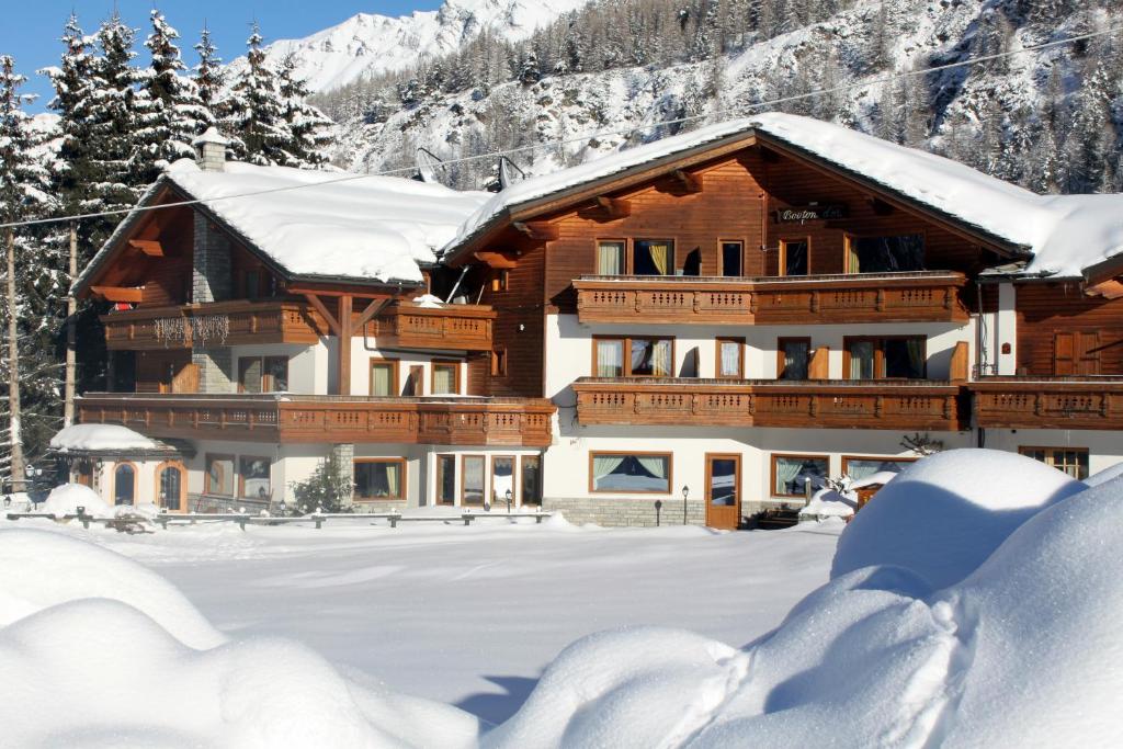Hotel Bouton D'Or - Cogne v zimě