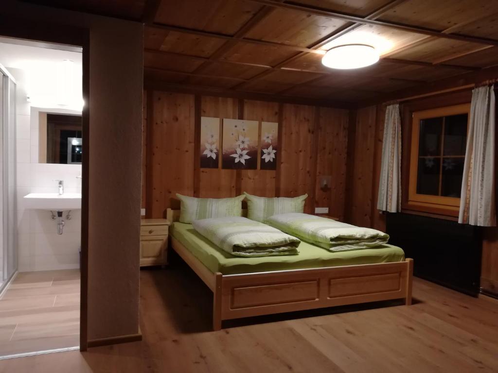 Posteľ alebo postele v izbe v ubytovaní Hoazhof