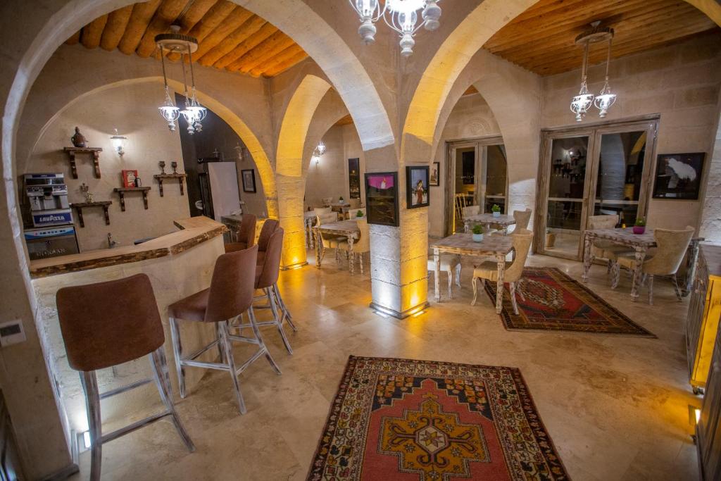 Posezení v ubytování Karlık Cave Suite Cappadocia
