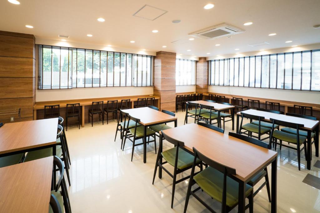 ห้องอาหารหรือที่รับประทานอาหารของ Super Hotel Fujinomiya