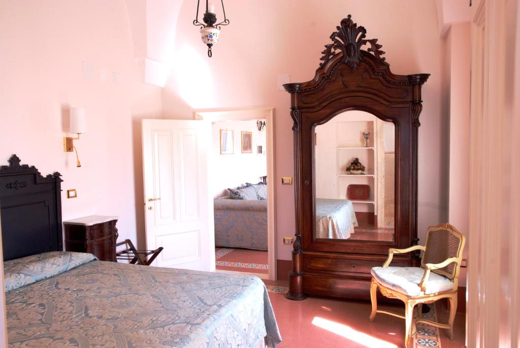 Postel nebo postele na pokoji v ubytování Masseria Salamina