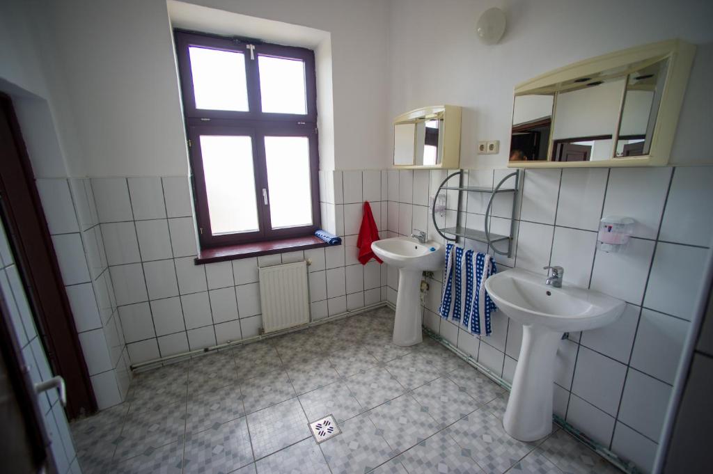 Koupelna v ubytování Jugendzentrum Seligstadt