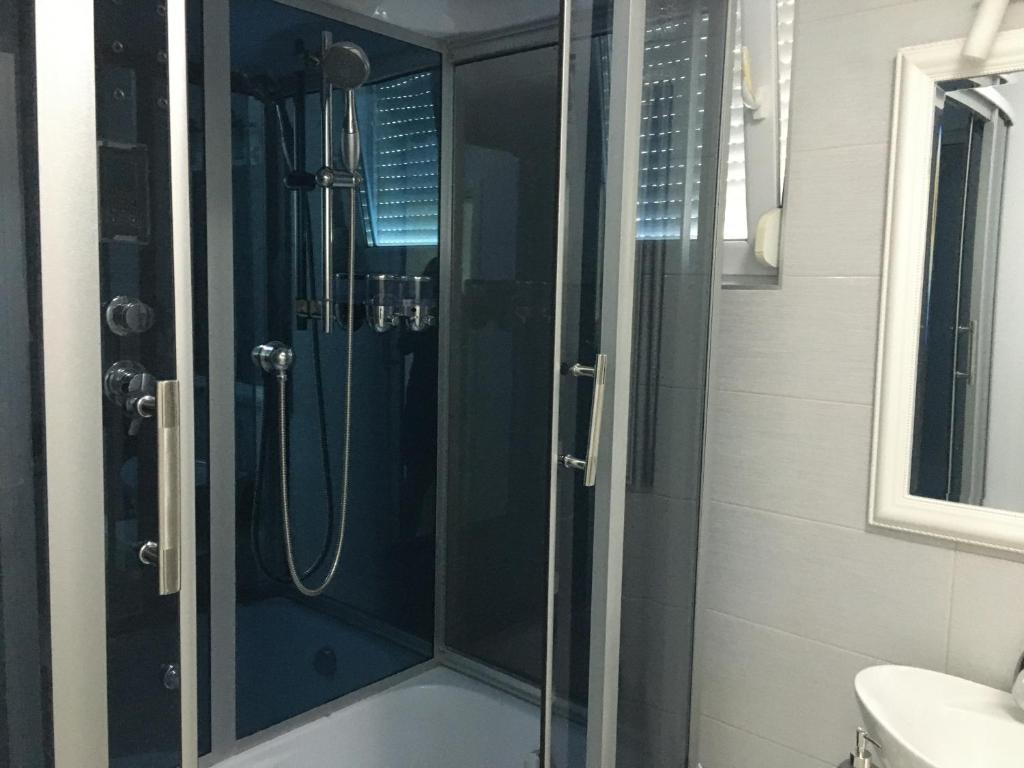 Koupelna v ubytování Apartmani Spasić