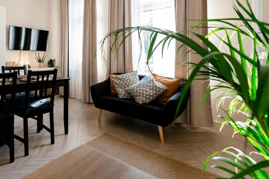 Posezení v ubytování BOHO HOUSE