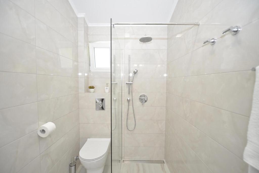 Koupelna v ubytování J & P Apartments Orahovac