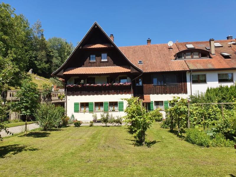 a large house with a yard in front of it at HAUS WALD und SEE - WASSERBURG in Wasserburg am Bodensee