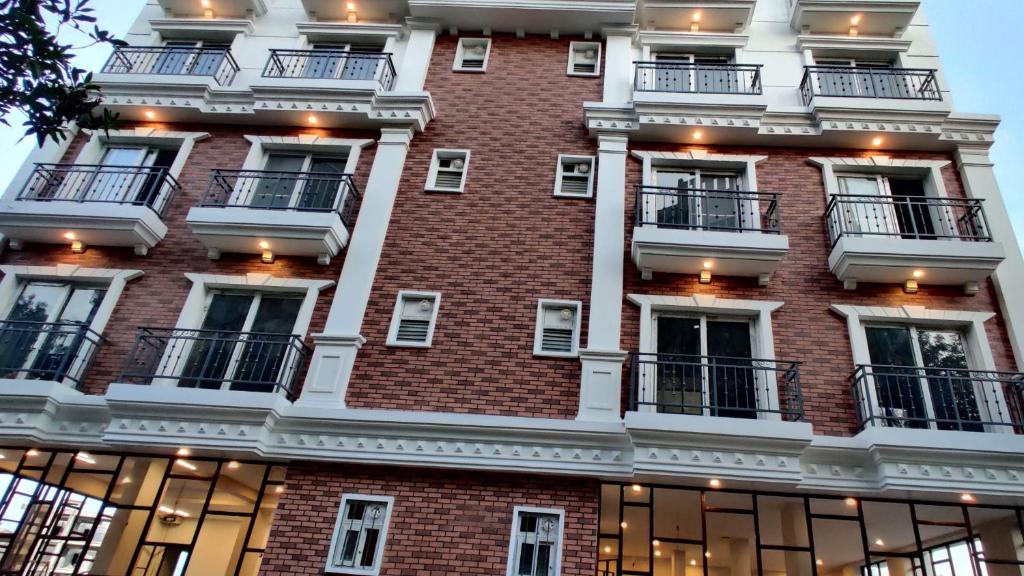 Budova, kde se aparthotel nachází