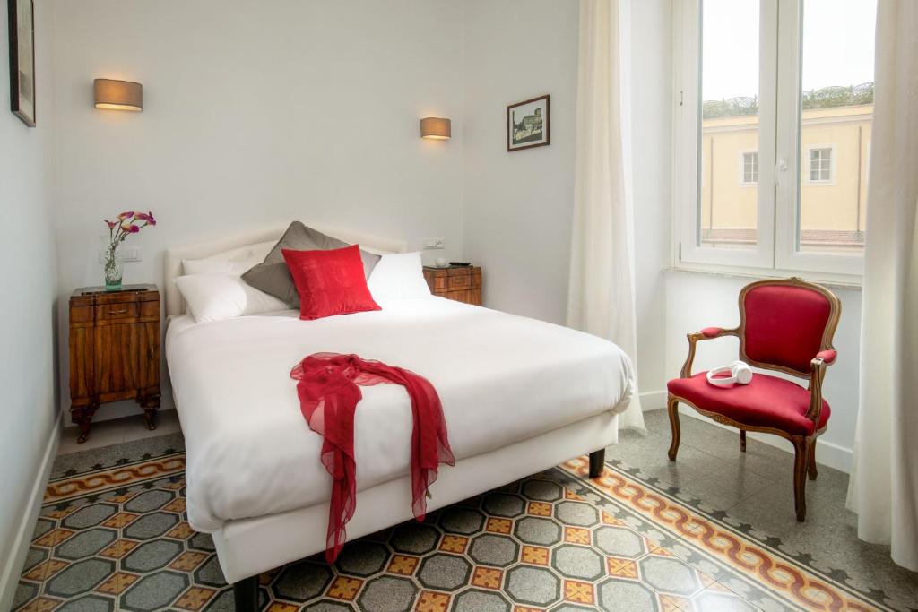 Posteľ alebo postele v izbe v ubytovaní Guesthouse Serafino