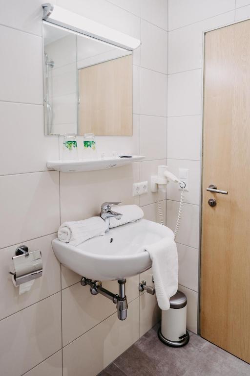 Koupelna v ubytování Gasthof Wunder