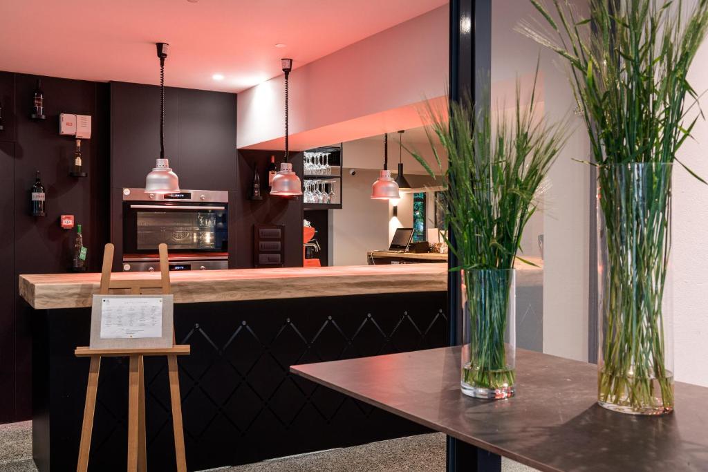 Kuchyň nebo kuchyňský kout v ubytování Hostel Situla
