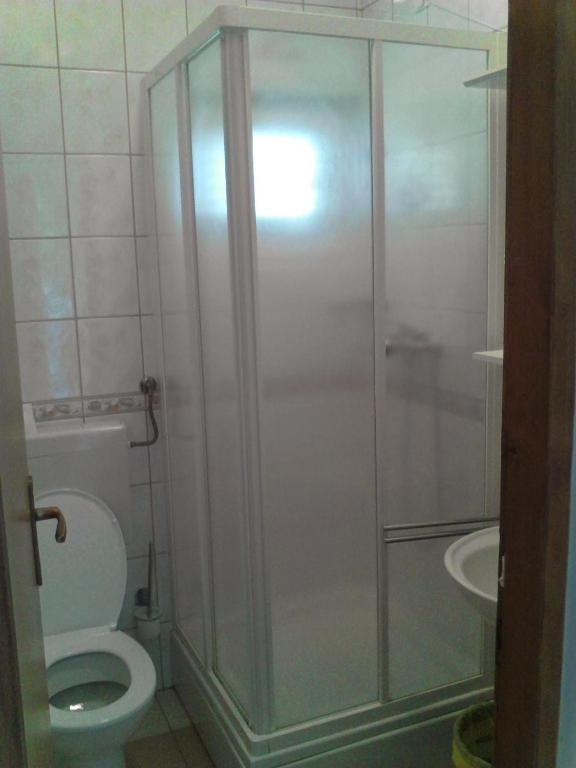 Koupelna v ubytování Guest House Frane