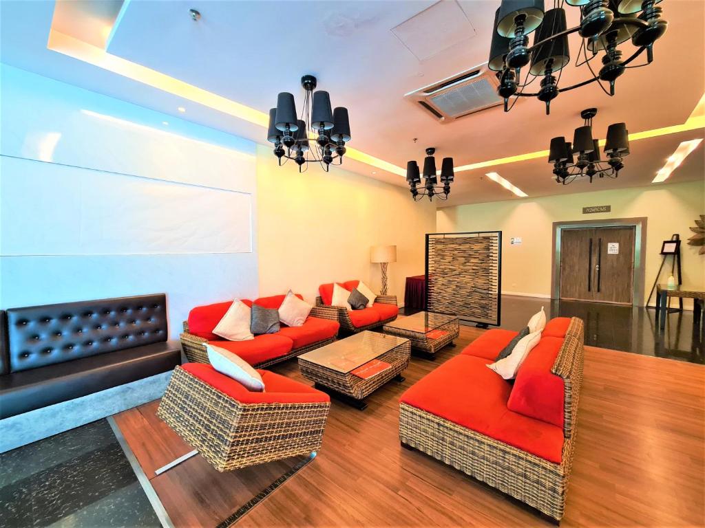 Posezení v ubytování Nexus Business Suite Hotel