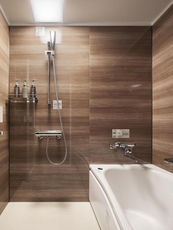 Koupelna v ubytování Nest Hotel Hiroshima Ekimae