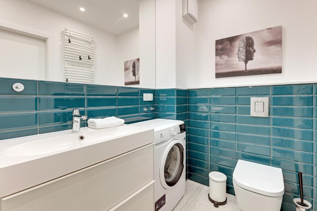 Kúpeľňa v ubytovaní GRANO FLATS Gdańsk - Chmielna 73