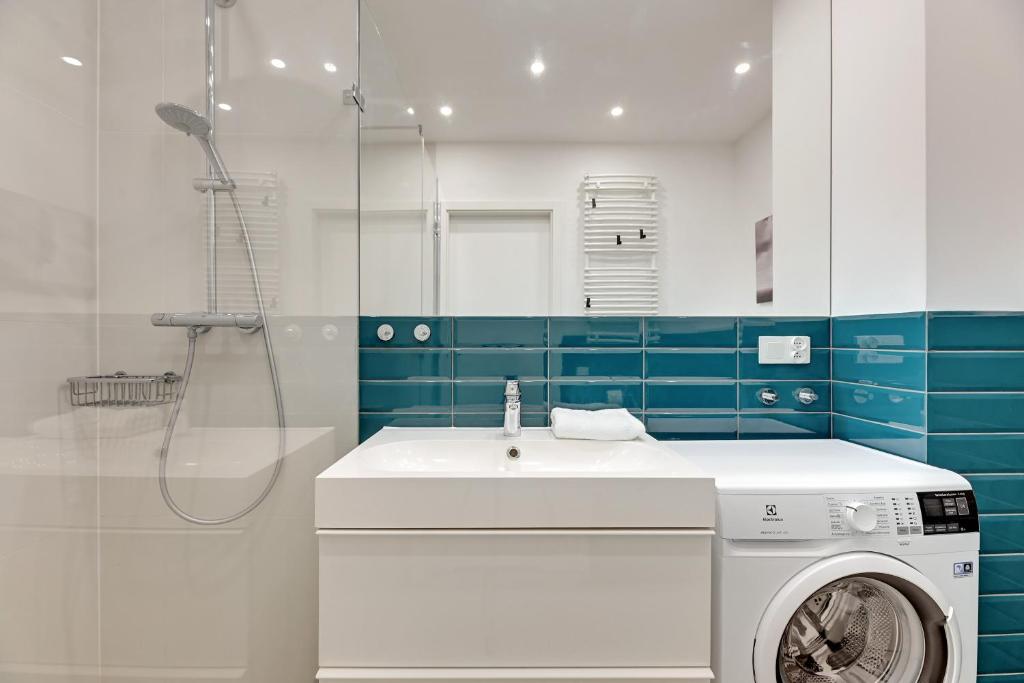 Kúpeľňa v ubytovaní GRANO FLATS Gdańsk - Chmielna 73