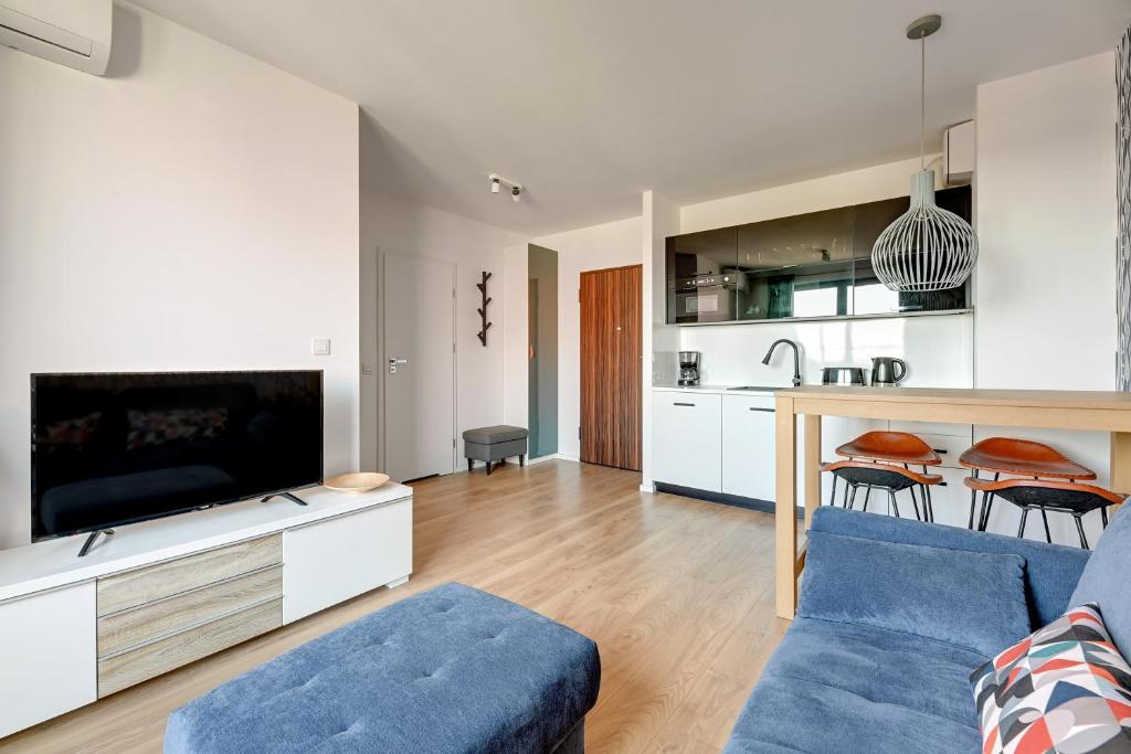 Kuchyňa alebo kuchynka v ubytovaní GRANO FLATS Gdańsk - Chmielna 73