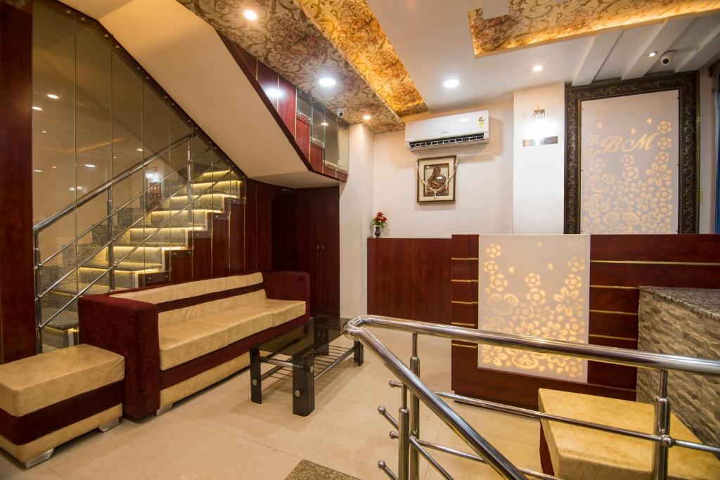 Posezení v ubytování Hotel Bleue Mont