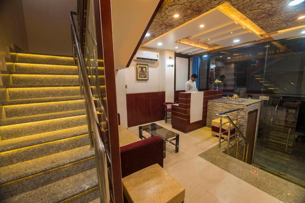 Posezení v ubytování Hotel Bleue Mont