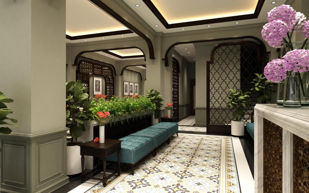 Posezení v ubytování Bonne Nuit Hotel & Spa Hanoi