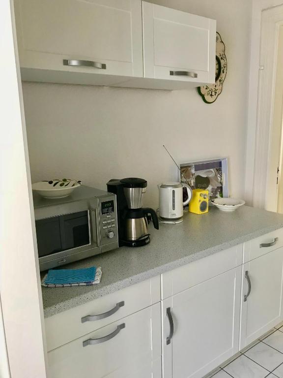 Kuchyň nebo kuchyňský kout v ubytování Villa Bergfried