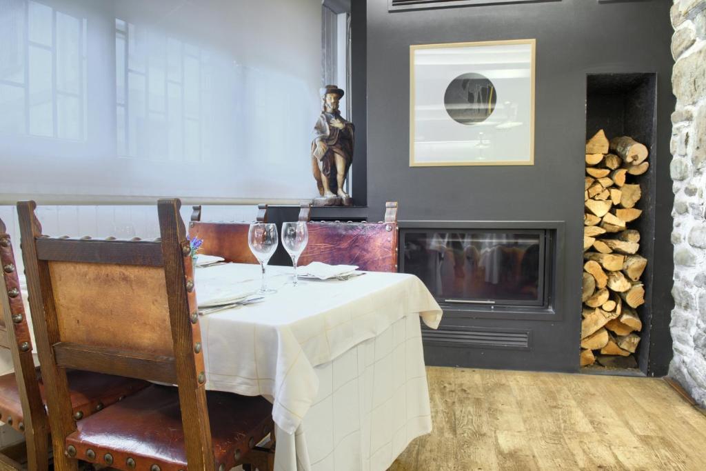 Posezení v ubytování Hotel Rural Izar Ondo